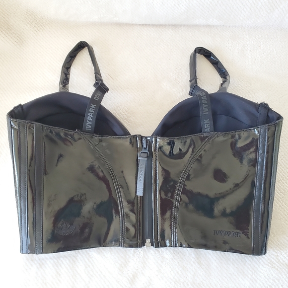 Adidas x Ivy Park Noir Latex Bustier - Picture 8 of 11